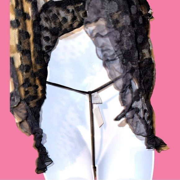 Linea donatella 2 piece sexy black lingerie set! Nwt! - Picture 10 of 16